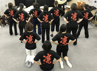 徳島県　太鼓の楽校様　太鼓Ｔシャツ