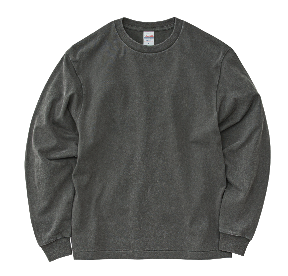 6.2オンス オープンエンド フェードウォッシュ ロングスリーブ Tシャツ(2.1インチリブ)
